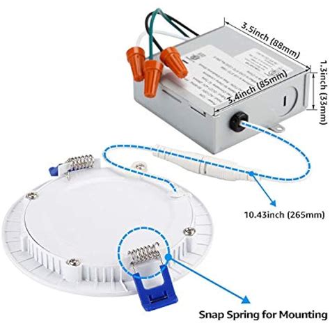 led ceiling light junction box